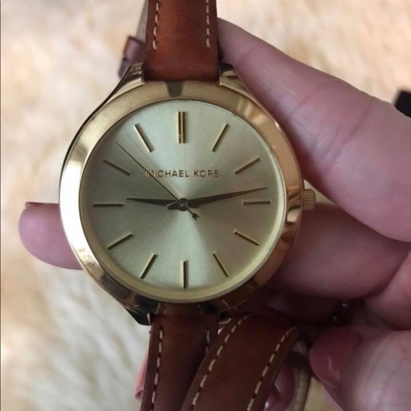 Michael Kors double leather band watch